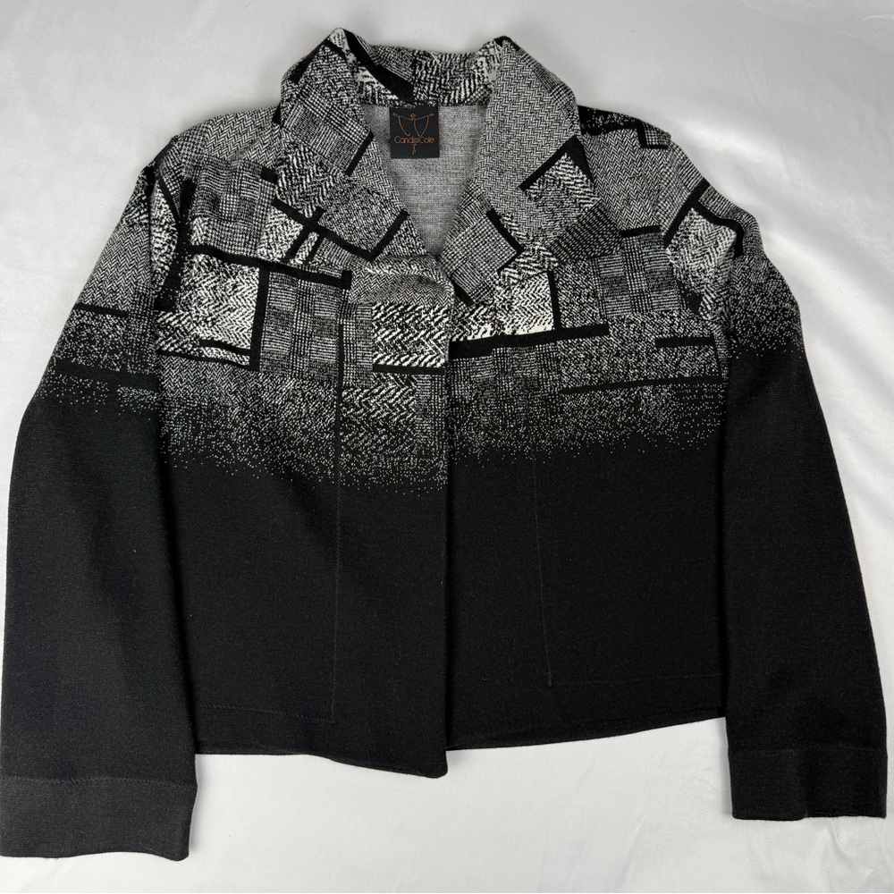 Candiss Cole Stylish Black and Gray Women's Light Jacket